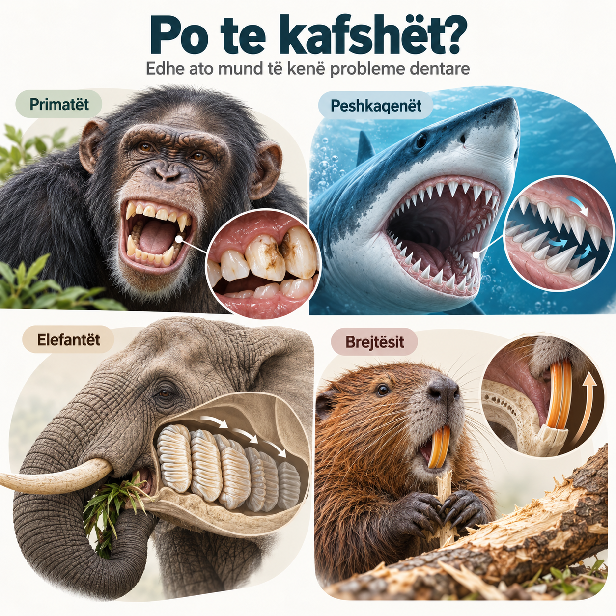 kafshet dhe dhembet e tyre
